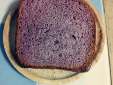 中力粉で！紫いも食パン